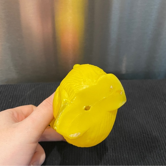 Vintage 60's~70's Carnival Toy Plastic Yellow Duck with Red Top Hat - Picture 6 of 6